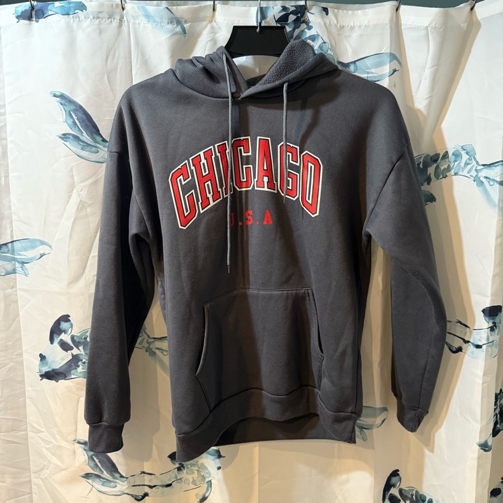 Gray Chicago USA‎ Men's Hoodie